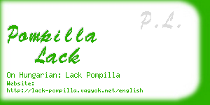 pompilla lack business card